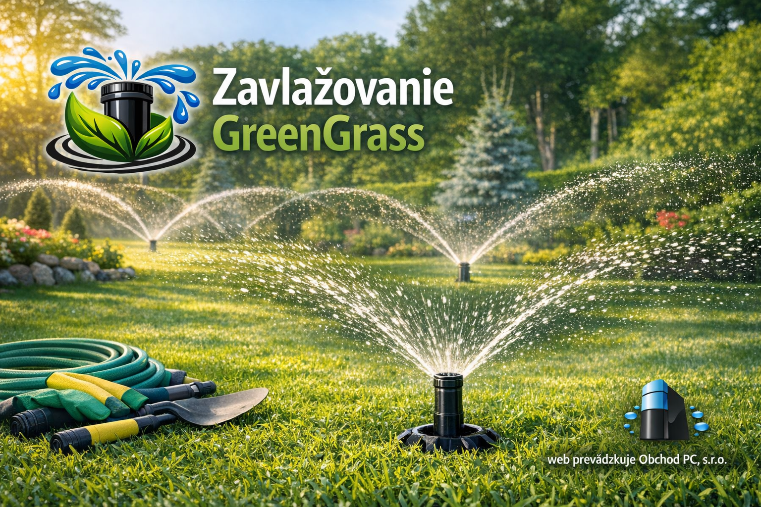 Zavlažovanie GreenGrass - web prevádzkuje Obchod PC, s.r.o.